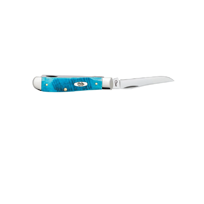 CASE KNIVES CARIBBEAN BLUE BONE MINI TRAPPER