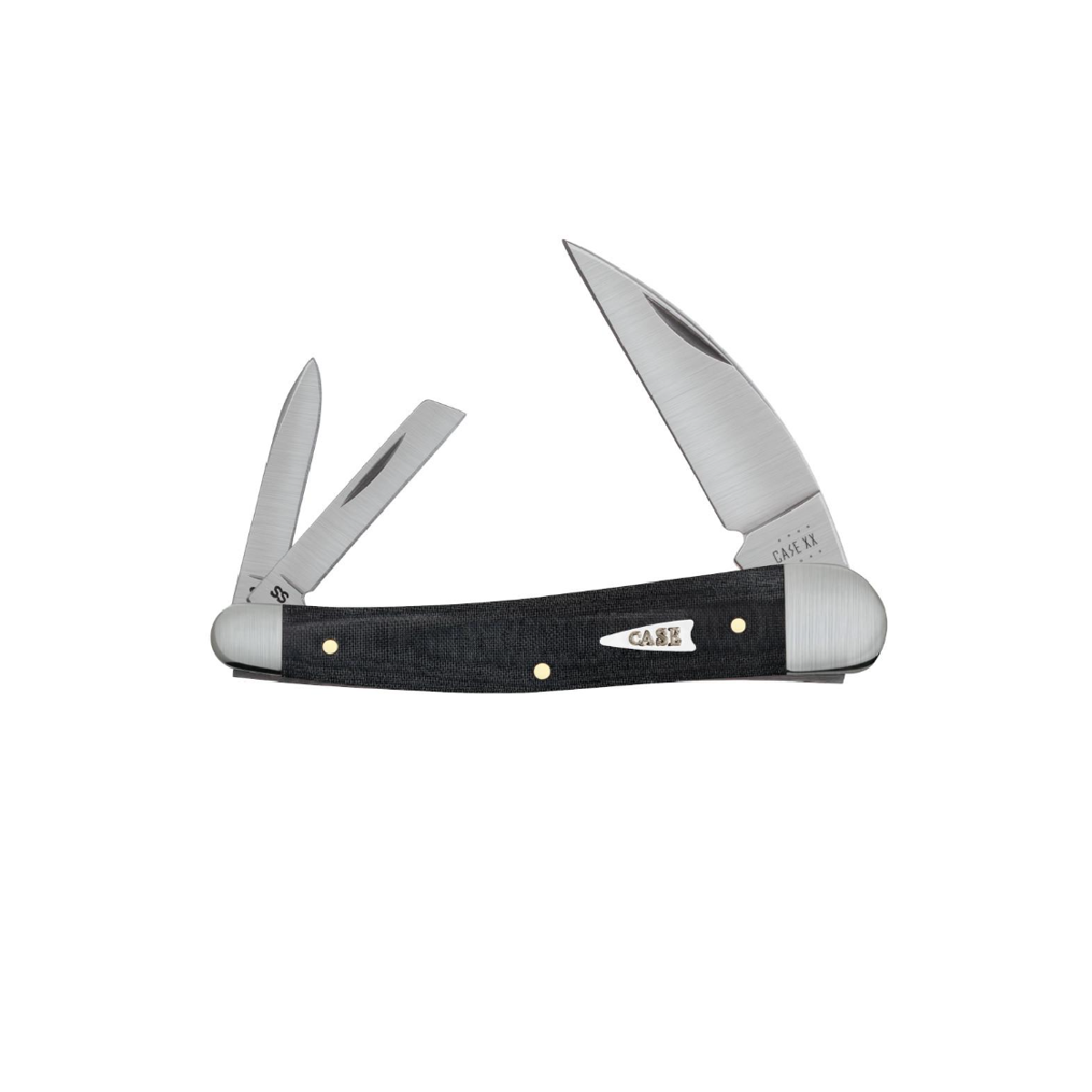 CASE KNIVES BLACK MICARTA SEAHORSE WHITTLER