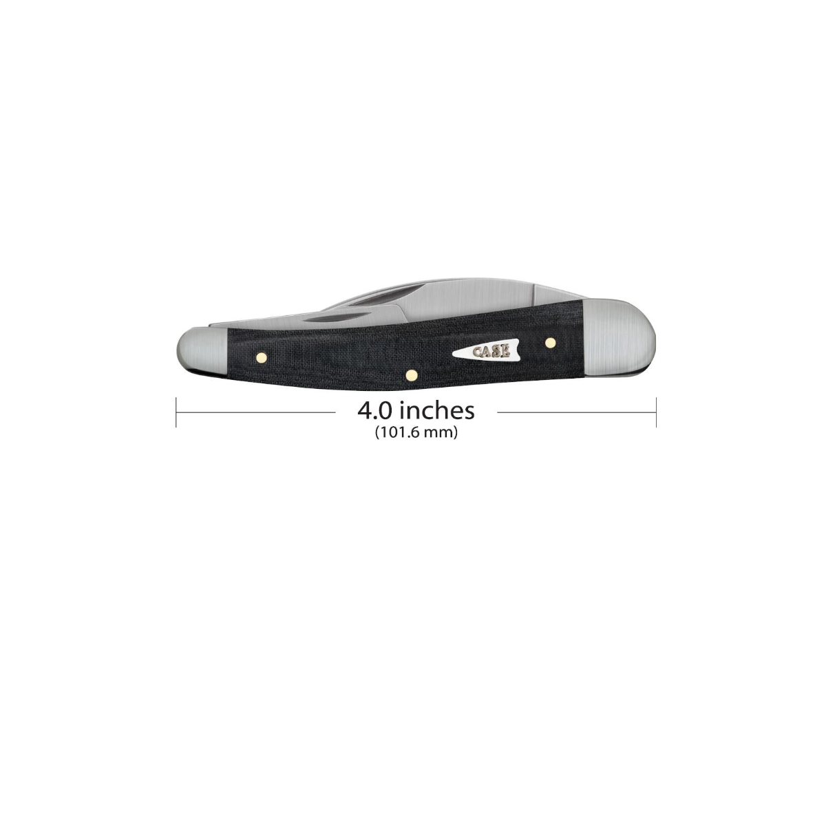 CASE KNIVES BLACK MICARTA SEAHORSE WHITTLER