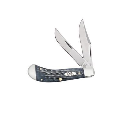 CASE KNIVES POCKET WORN GRAY BONE CRANDALL JIG SADDLEHORN