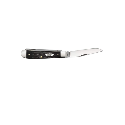 CASE KNIVES JIGGED BUFFALO HORN TRAPPER