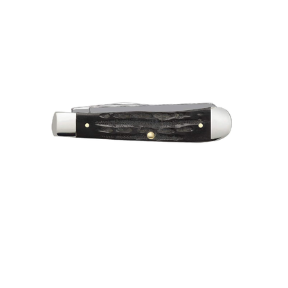 CASE KNIVES JIGGED BUFFALO HORN TRAPPER