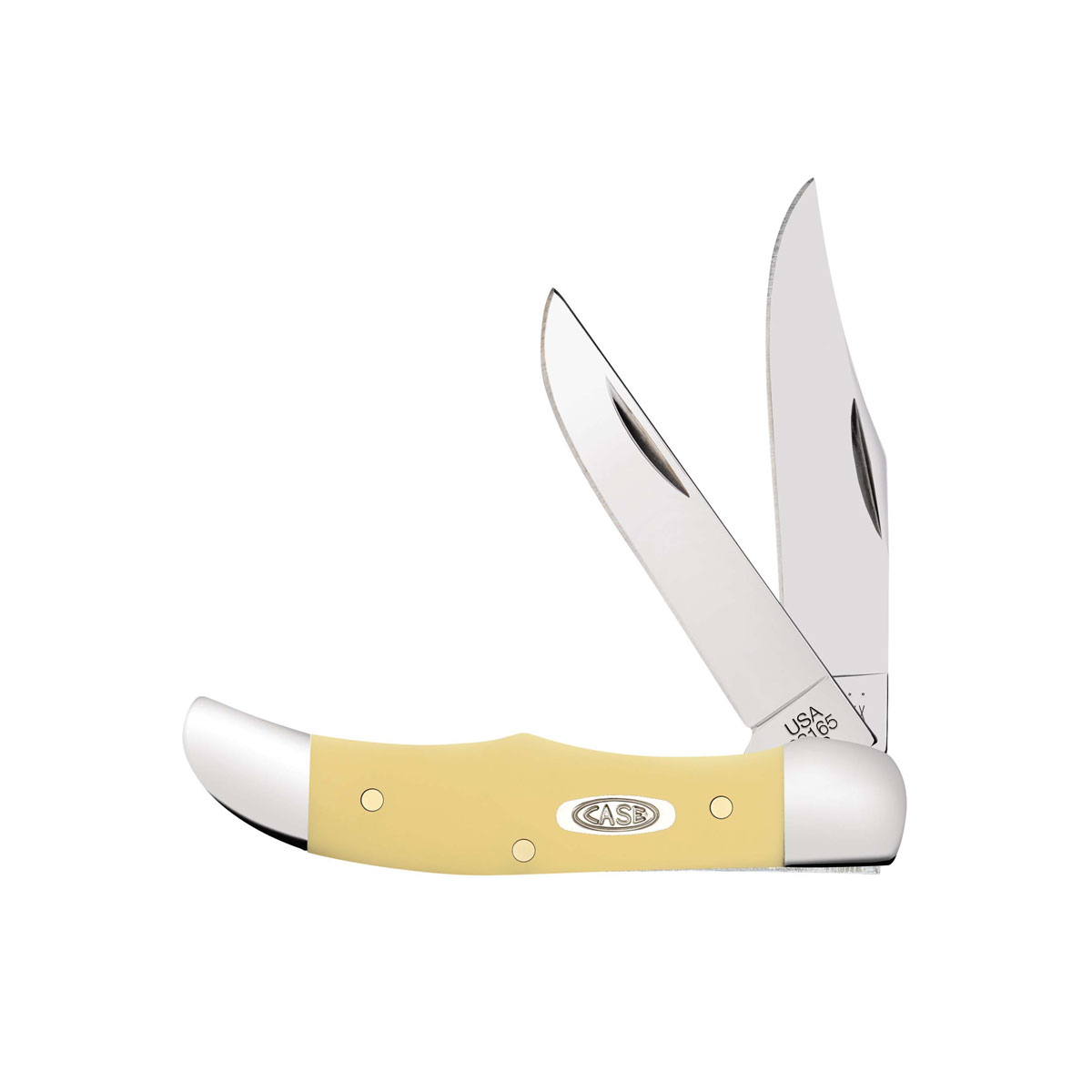 CASE KNIVES SMOOTH YELLOW POCKET HUNTER