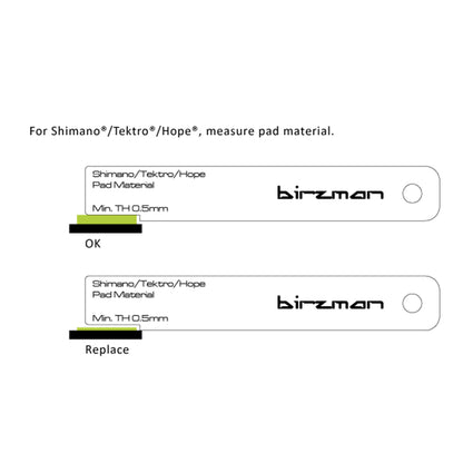 BIRZMAN BRAKE PAD WEAR INDICATOR