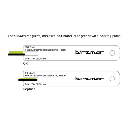 BIRZMAN BRAKE PAD WEAR INDICATOR