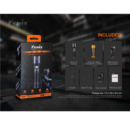 FENIX C7 3000 LUMEN WORK FLASHLIGHT