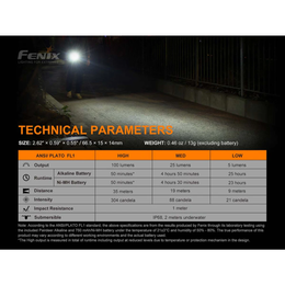 FENIX E01 V2.0 100 LUMEN AAA FLASHLIGHT