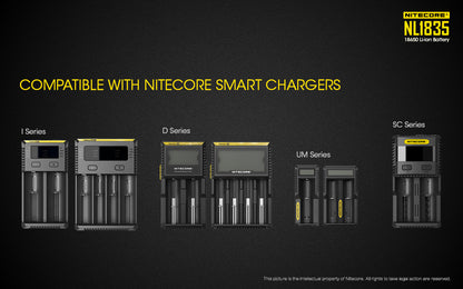 NITECORE 18650 LITHIUM BATTERY 3500MAH (NL1835)