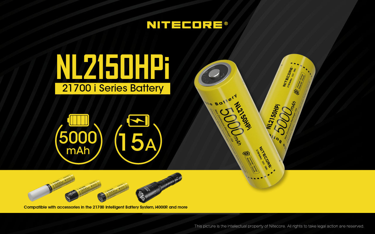 NITECORE 21700 I SERIES BATTERY 50000MAH (NL2150HPI)