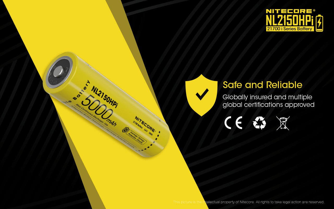 NITECORE 21700 I SERIES BATTERY 50000MAH (NL2150HPI)