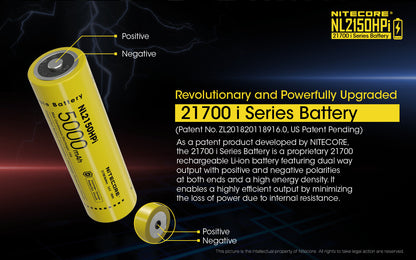 NITECORE 21700 I SERIES BATTERY 50000MAH (NL2150HPI)