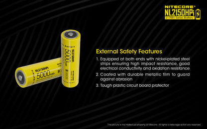 NITECORE 21700 I SERIES BATTERY 50000MAH (NL2150HPI)