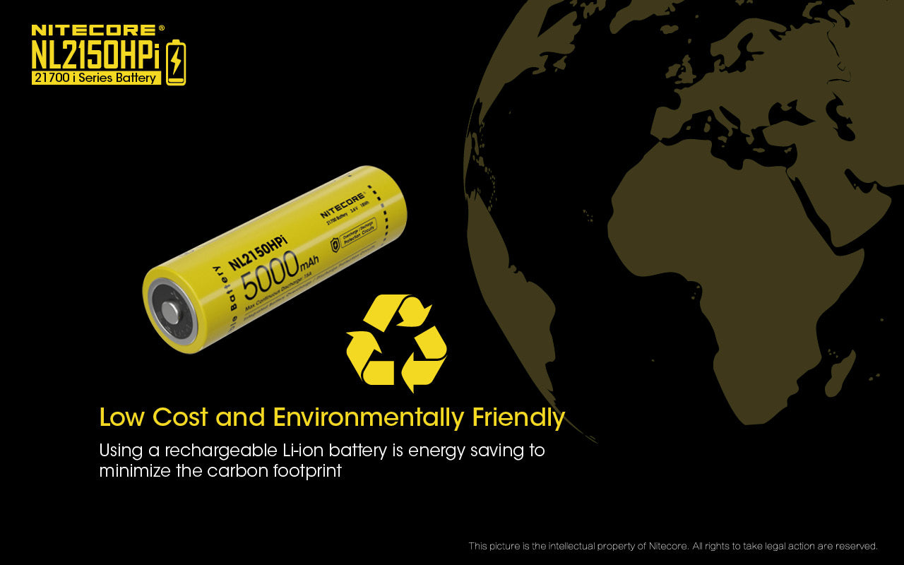 NITECORE 21700 I SERIES BATTERY 50000MAH (NL2150HPI)