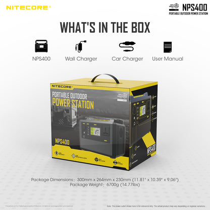 NITECORE PORTABLE POWER STATION 117000MAH (NPS400)