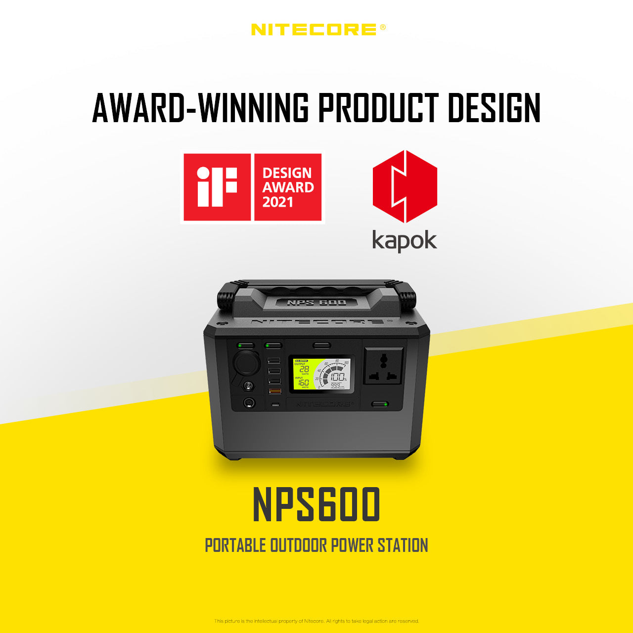 NITECORE PORTABLE OUTDOOR POWER STATION 165000MAH (NPS600)