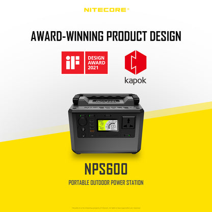 NITECORE PORTABLE OUTDOOR POWER STATION 165000MAH (NPS600)