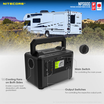 NITECORE PORTABLE OUTDOOR POWER STATION 165000MAH (NPS600)