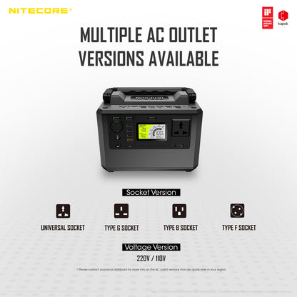 NITECORE PORTABLE OUTDOOR POWER STATION 165000MAH (NPS600)