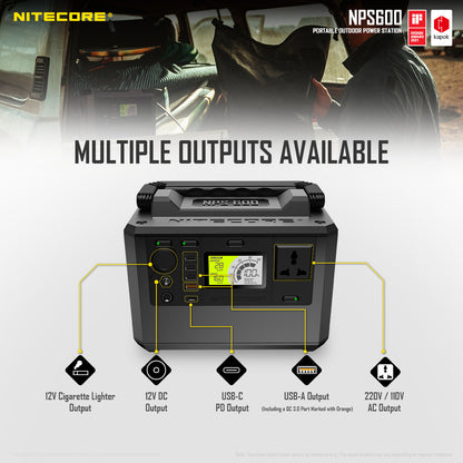 NITECORE PORTABLE OUTDOOR POWER STATION 165000MAH (NPS600)