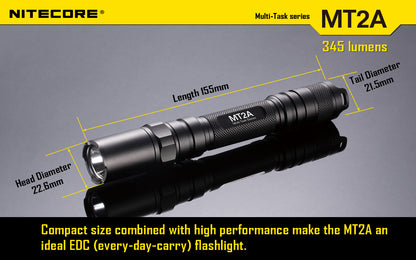 NITECORE 345 LUMENS LED  EDC FLASHLIGHT (MT2A)