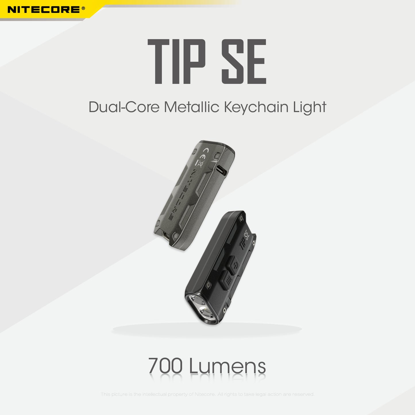 NITECORE 700 LUMENS RECHARGEABLE KEYCHAIN FLASHLIGHT (TIP SE)