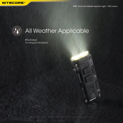 NITECORE 700 LUMENS RECHARGEABLE KEYCHAIN FLASHLIGHT (TIP SE)