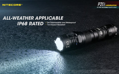 NITECORE 1800 LUMENS DUAL TAIL SWITCH TACTICAL FLASHLIGHT (P20I)