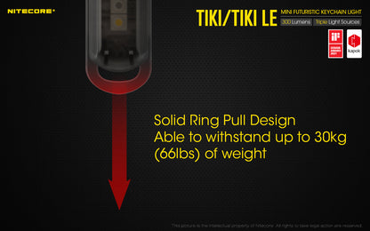 NITECORE 300 LUMENS MINI FUTURISTIC KEYCHAIN LIGHT (TIKI, TIKILE)