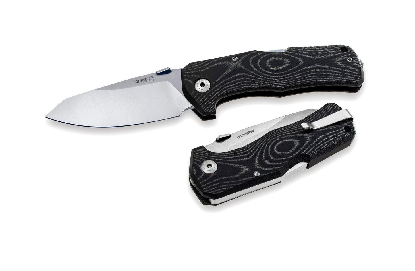 LIONSTEEL TM1 FOLDING KNIFE BLACK MICARTA