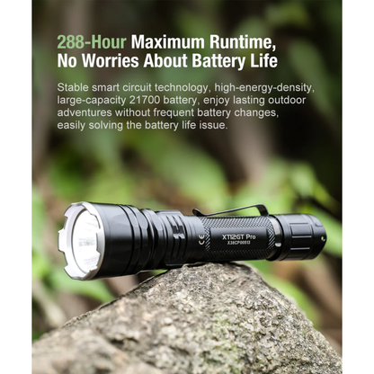 KLARUS XT12GT PRO 1600 LUMEN LONG THROW TACTICAL FLASHLIGHT