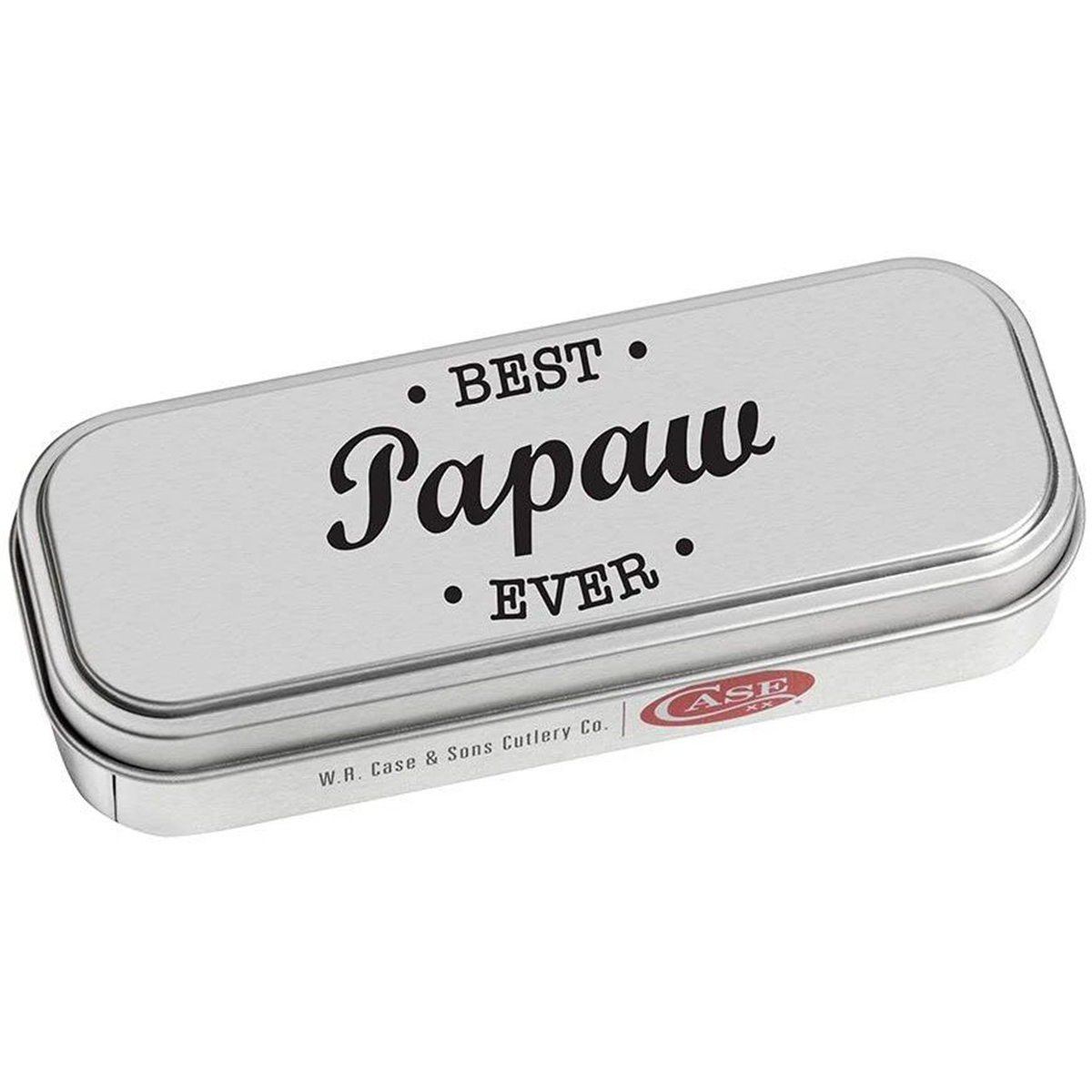 CASE KNIVES EMBELLISHED SMOOTH NATURAL BONE TRAPPER IN GIFT TIN